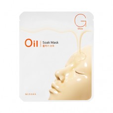 MISSHA Oil-Soak Mask [Glow] – Rozjasňující plátýnková maska s olejovou složkou (M7259)